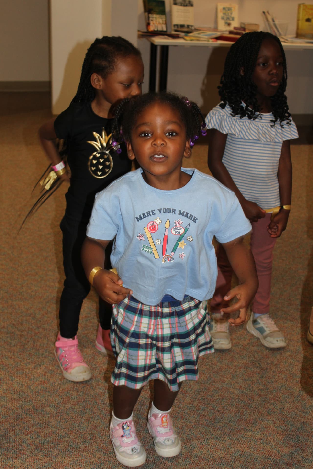 Children dancing during a group activity